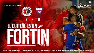 El Quiteño es un FORTÍN | FAS 2-0 Firpo | Jornada 10 - Clausura 2026