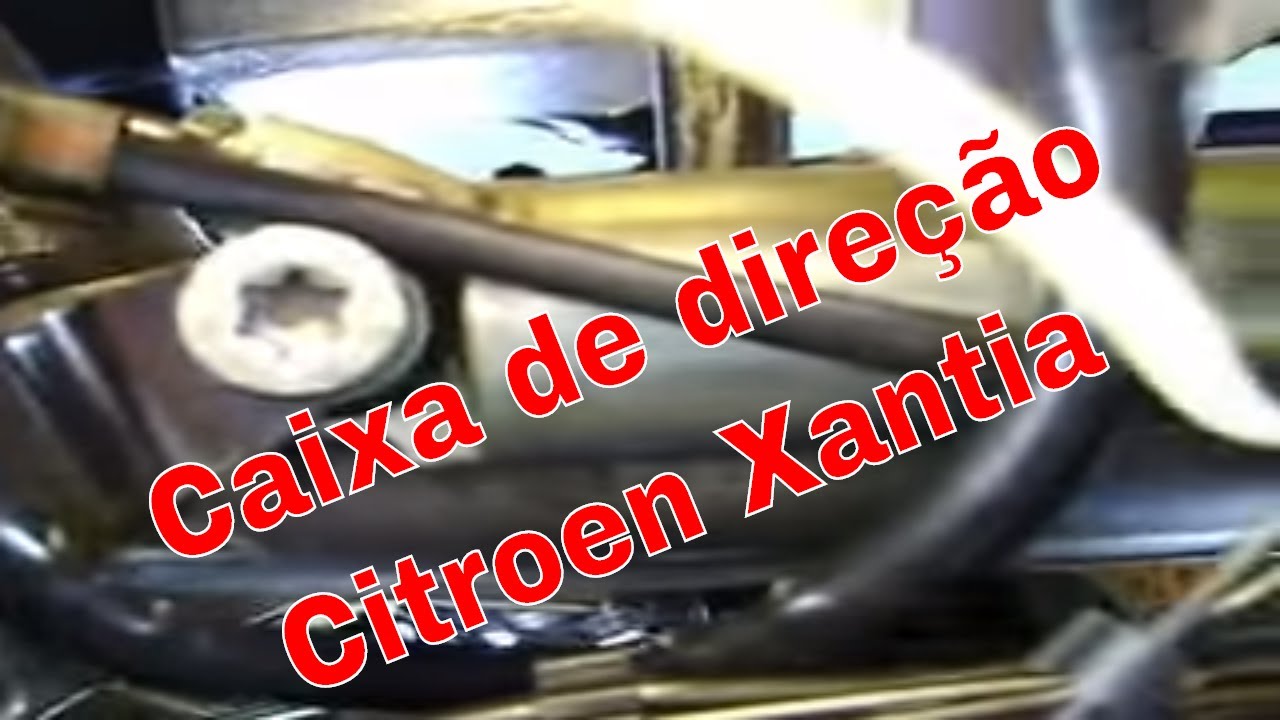 Colocação da caixa de direção hidráulica do Citroen Xantia