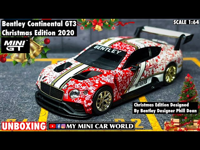 MY MINI CAR WORLD】UNBOXING MINI GT 1/64 BENTLEY CONTINENTAL GT3