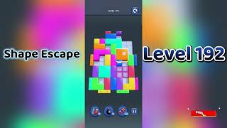 🔥 Shape Escape Level 192 Walkthrough | Can You Solve It? 🧠💥