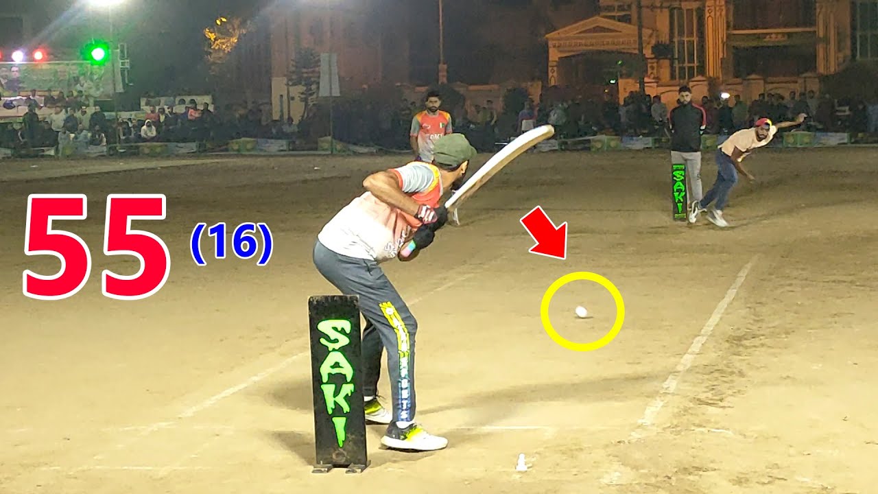 Need 55 Runs from 16 Balls Best Match OF Tape Ball Cricket - Usama Ali ...