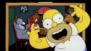 The Simpsons-Dogs Playing Poker