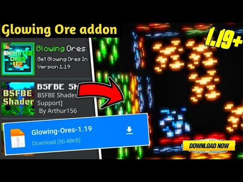 Glowing Ores Texture Pack For Minecraft Pe 1.19 | Glowing Ores Texture ...