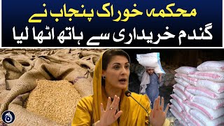 Wheat purchase dispute between Punjab government and farmers - Aaj News