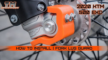 How To Install | TM Designworks Fork Lug Protection | 2020 KTM 500 EXC