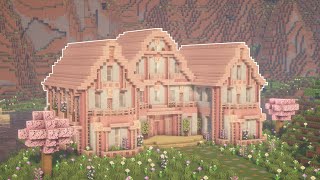 Minecraft: Cherry Blossom Mansion I Tutorial screenshot 2