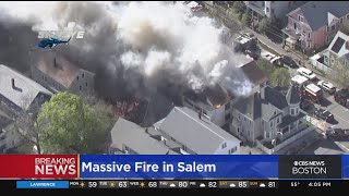 Wind-whipped fire spreads to multiple Salem homes