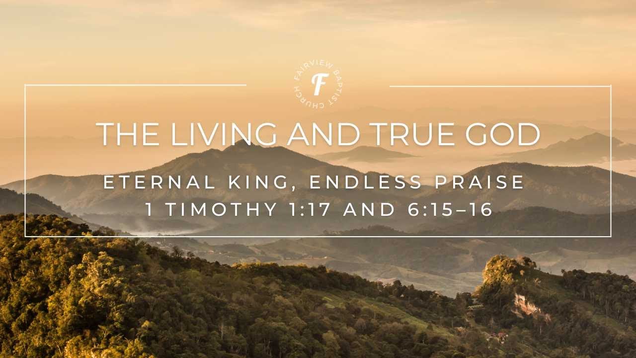 Eternal King, Endless Praise (1 Timothy 