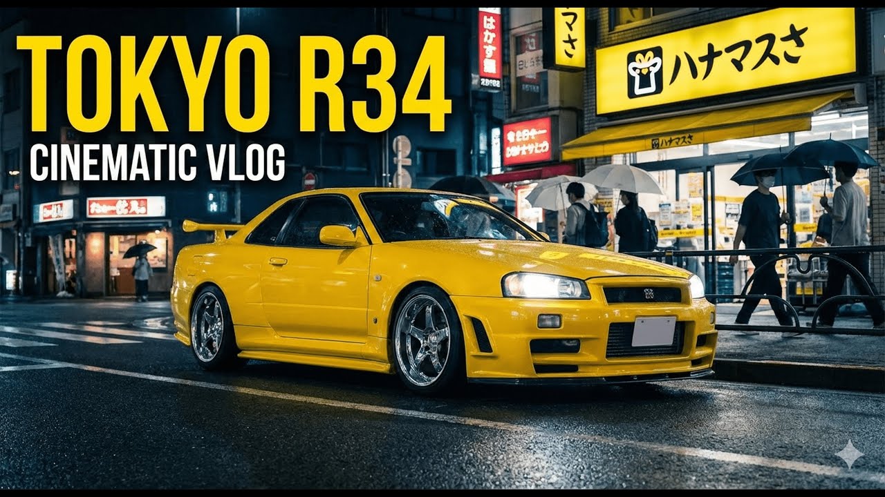 4K Cinematic JDM: Modified Nissan Skyline R34 GTR Falcon Edition