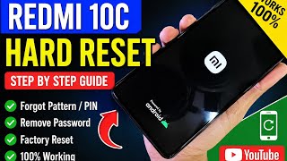 Redmi 10C lock - unlock  hard reset   step by step Solution 🔥
