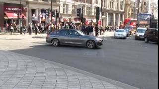Metropolitan police-Unmarked BMW 530D Royalty protection on emergency call.