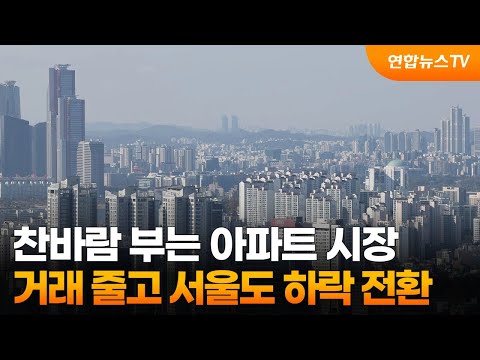 찬바람 부는 아파트 시장…거래 줄고 서울도 하락 전환 / 연합뉴스TV (YonhapnewsTV)