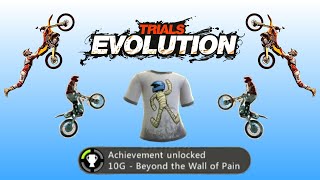 How to get the Beyond the Wall of Pain achievement and Tribulations T-Shirt in Trials Evolution!