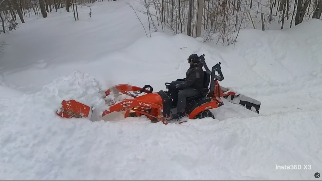 Little Tractor Big Snowstorm | Plowing a foot of snow with the BX2380