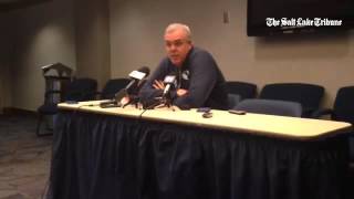BYU coach Dave Rose talks about rivalry with Utah.