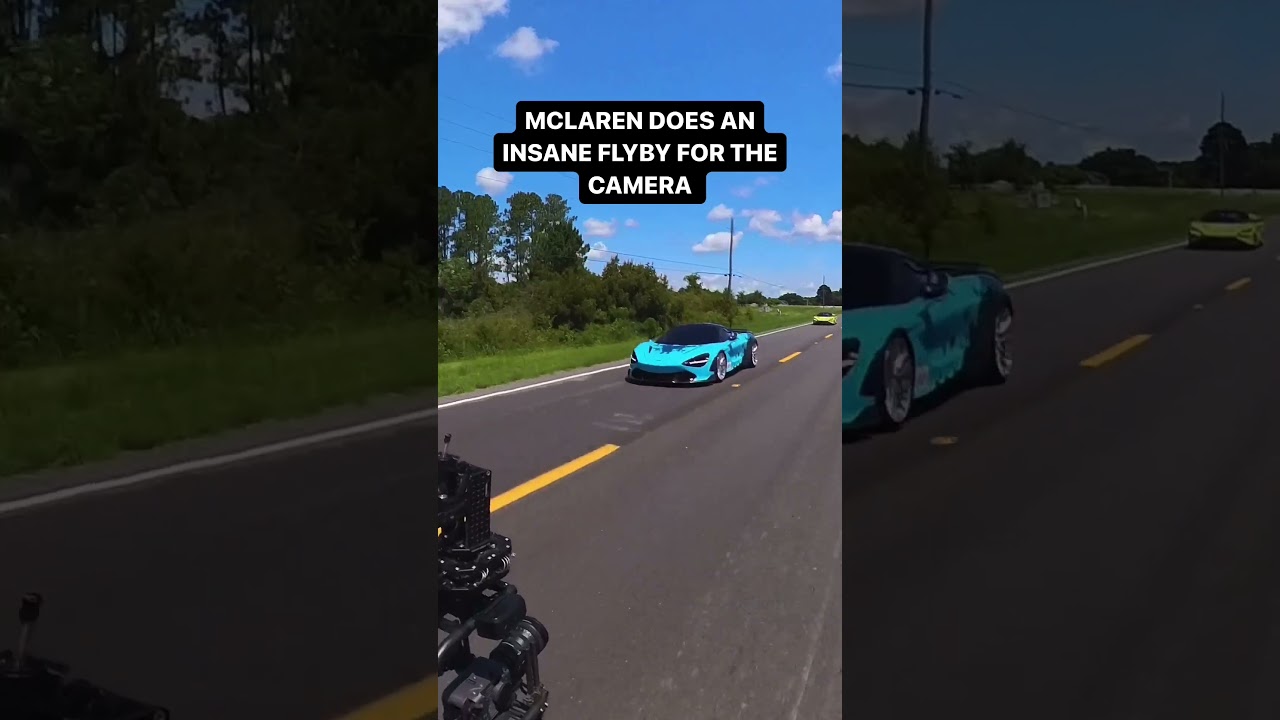 Mclaren does A 100+ MPH Flyby For The Camera 