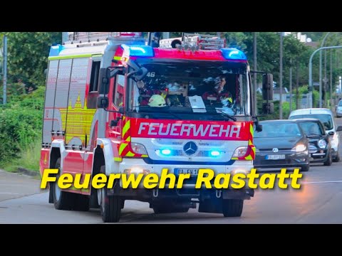 [HLF MIT NEUER BEKLEBUNG + RTW] Feuerwehr und DRK Rastatt auf ...