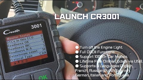 LAUNCH X431 CR3001 read and clear fault codes