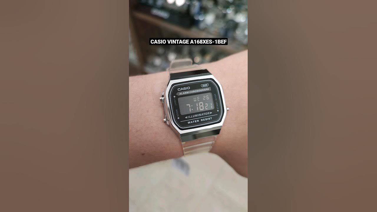 Casio vintage a168xes-1bef #watch #casio #vintage #casiovintage #newcasio -  YouTube