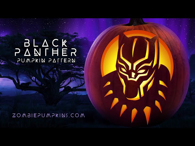 Black Panther Pumpkin Pattern by ZombiePumpkins.com - YouTube black-panther-pumpkin-pattern-by-zombiepumpkins-com-youtube