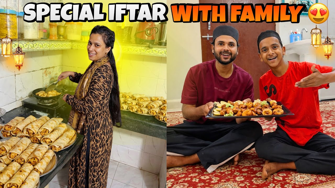 Nikki Ne Chicken Shahi Roll Banaya Iftar Mein 😍 Iftar with Family ❤️ Ramadan day 15 🌙