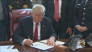 President Trump Signs First Veto Of Presidency
