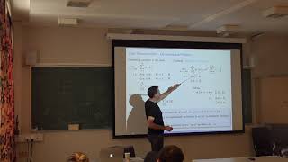 Short course Numerical methods for optimal control”, lecturer Sebastien Gros. Lecture #25