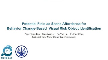 Potential Field as Scene Affordance forBehavior Change-Based Visual Risk Object Identification