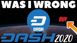 I Was Wrong About Dash? If You Hold Dash You May Want To See This! (Dash Cryptocurrency)