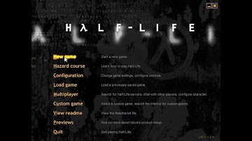 Half-Life original loading videos, original menu and intro scene in widescreen with ReShade