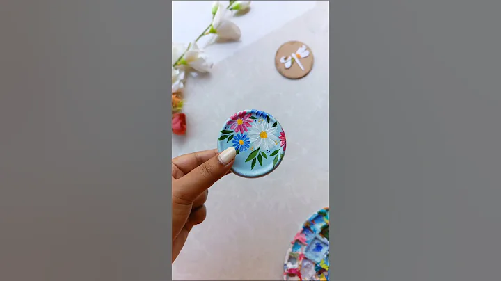 DIY Floral Jar Painting🌸✨💕 #artsyjayas #artshorts #shorts thumbnail