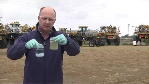 Mixing glyphosate and 2,4-D: 2. Handling concentrates