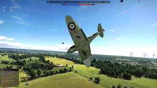 War thunder RB - Spitfire MkI dogfight on G.50