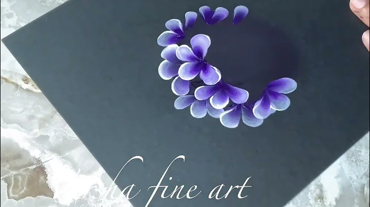 One Stroke Hydrangea Flower Painting Tutorial | Easy Acrylic Floral Art