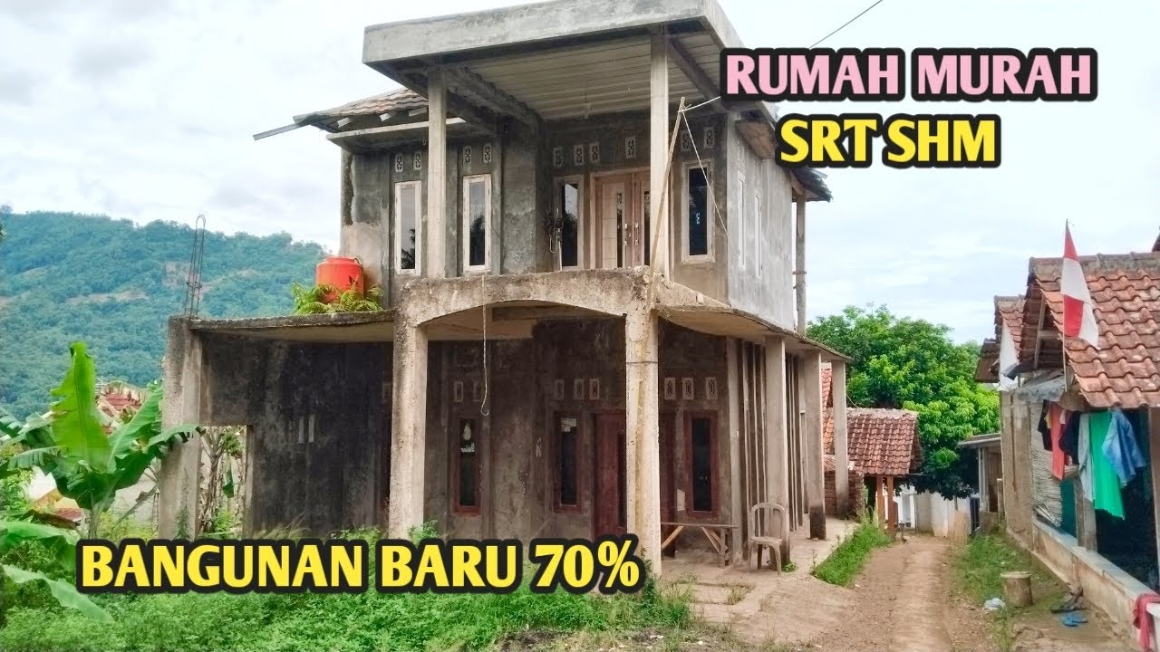 Dijuall murah rumah renovasi srt sertifikat akses mobil bangunan bata merah view gunung 