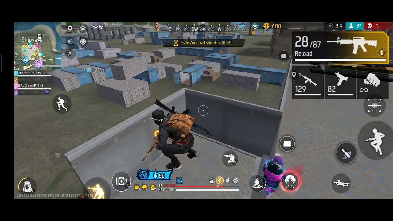 BR  match first match ff video 📸📷 