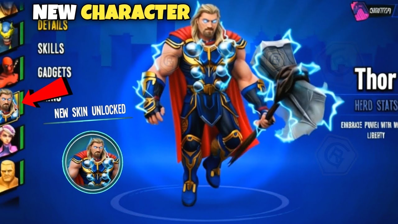 Thor character unlock spider fighter 3 game
