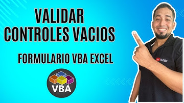 Validar controles vacios en el Formulario VBA en Excel Cap 35 #sepamosexcelvba #vbasepamosexcel
