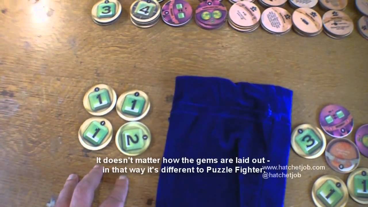 Puzzle Strike Deluxe review. David Sirlin's 'Puzzle Fighter HD' board game YouTube