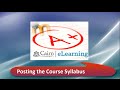 Posting the Course Syllabus in a Course in Moodle™ Software Platform