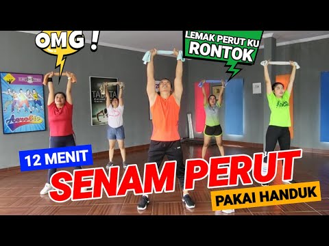 12 MENIT SENAM PERUT BUNCIT PAKAI HANDUK | TANPA SITUP