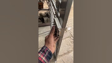 Iron door me godrej lock kese lagaye #fabrication #interiordesign #fabricators #steel #viral #lock