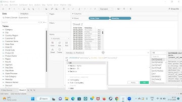 How Do we Calculate the weekend and weekdays sales in tableau