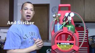 Harbor Freight Portable Torch Kit with Oxygen and Acetylene Tanks  Review (Chicago Electric #65818)