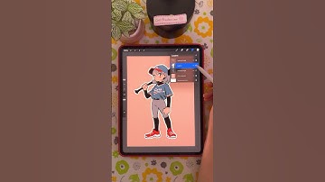 How to add quick character outlines in Procreate Tutorial #procreatetutorial #arttutorials