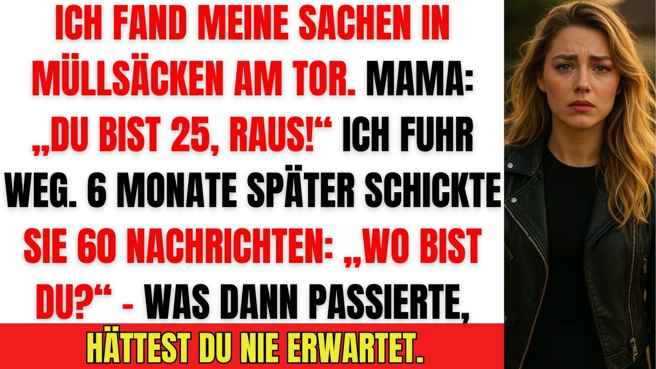 Ich kam von einer Geschäftsreise zurück – meine Sachen lagen in Müllsäcken am Tor!