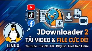 Cách tải video youtube, tiktok, facebook, playlist, file,... Trên Linux bằng Jdownloader screenshot 5
