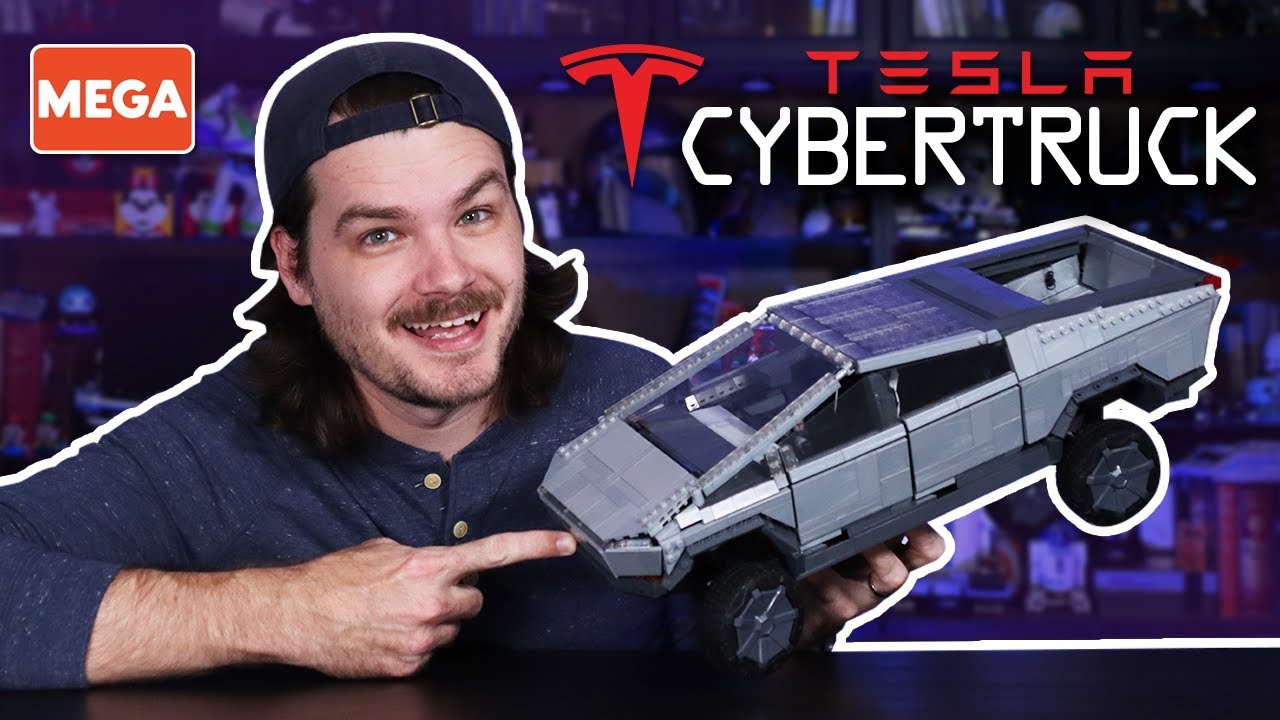 MEGA Tesla Vehicle Building Toy for Adults, Cybertruck Collector Truck with  3283 Pieces and Accessories, GWW84