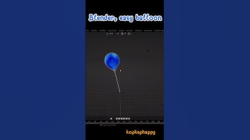 blender, easy balloon #blender #draw #balloon #cartoon