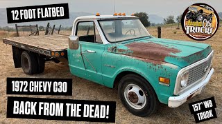 ALIVE AGAIN! 1972 Chevy C30 Flatbed Awoken From 20 Year Slumber!